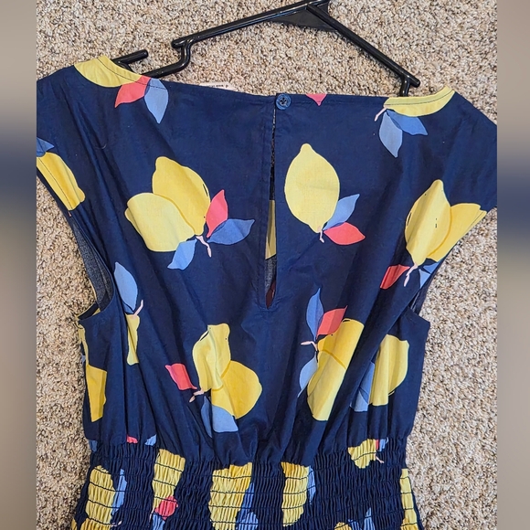 Kate Spade Lemon Zest Navy Blaire Dress Sz 4 - Picture 11 of 15